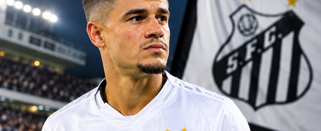 Coutinho fecha com Santos por três meses em acordo de curto prazo para testar retorno ao futebol